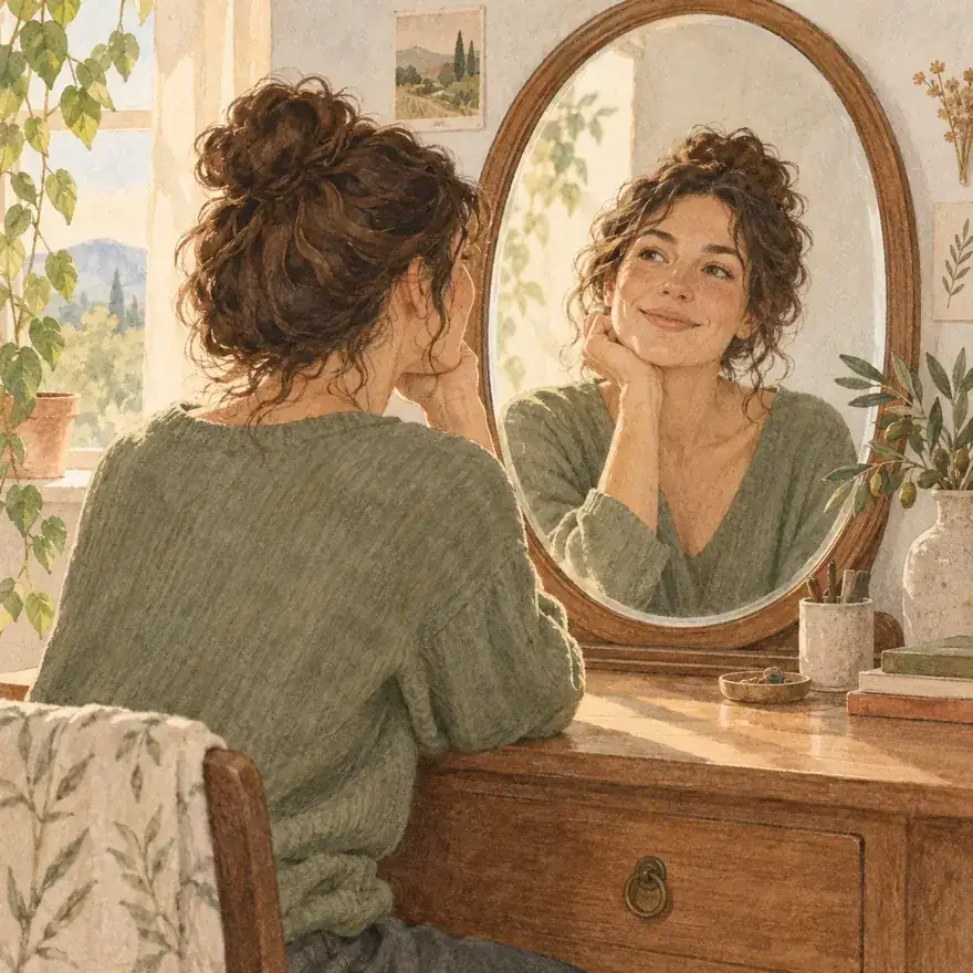 Illustration thème estime de soi et identité